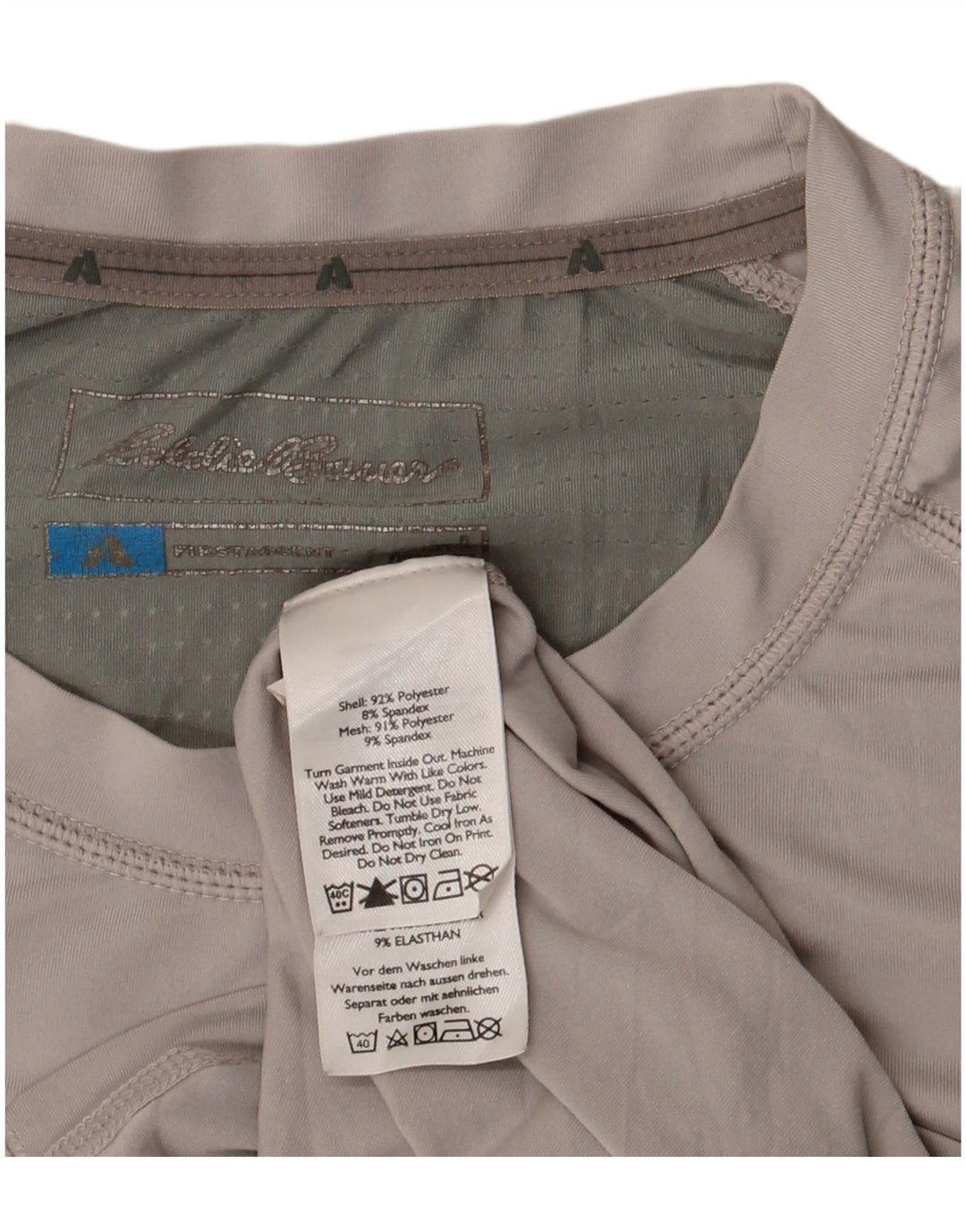 Eddie Bauer T-shirt pour homme en polyester color block grand gris