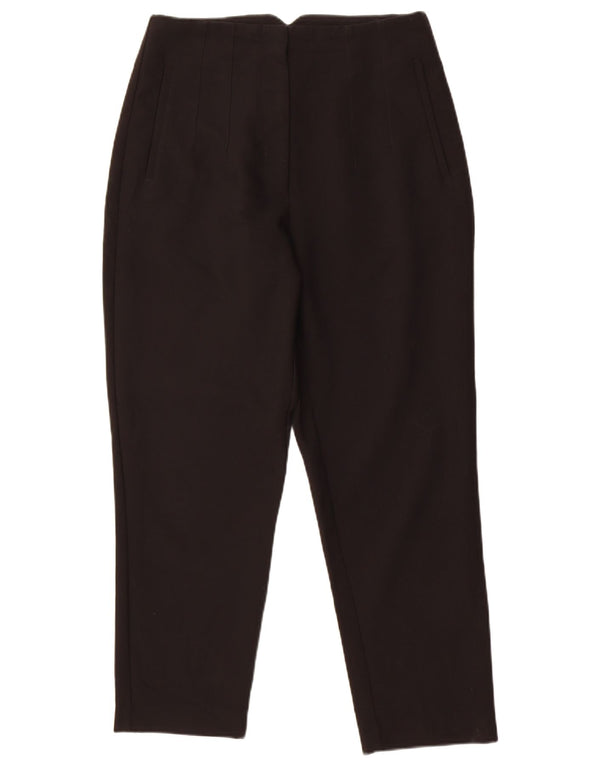 Pantalon de costume fuselé Zara Femme Large W30 L27 Noir Polyester