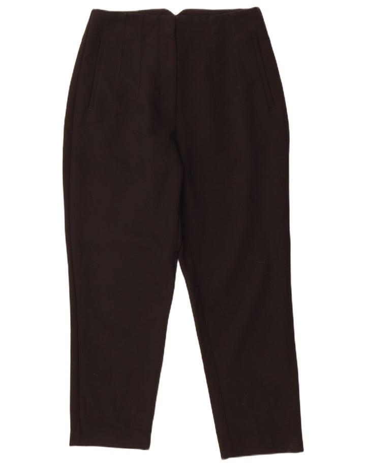 Pantalon de costume fuselé Zara Femme Large W30 L27 Noir Polyester