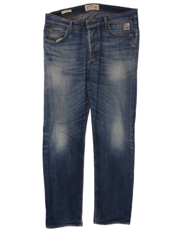 Roy Rogers Jean Slim Homme W36 L30 Bleu Coton