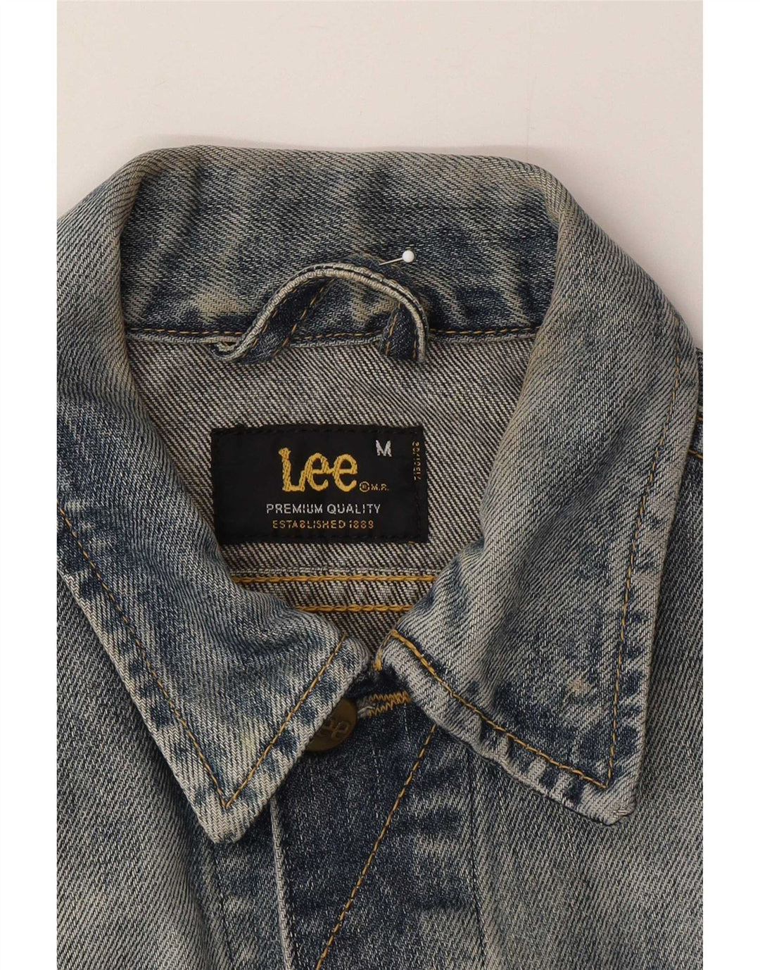 Lee Veste en jean Rider pour femme UK 12 Bleu moyen Coton
