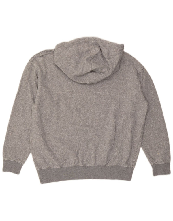 Nike Pull à capuche surdimensionné pour femme UK 6 XS Gris Coton
