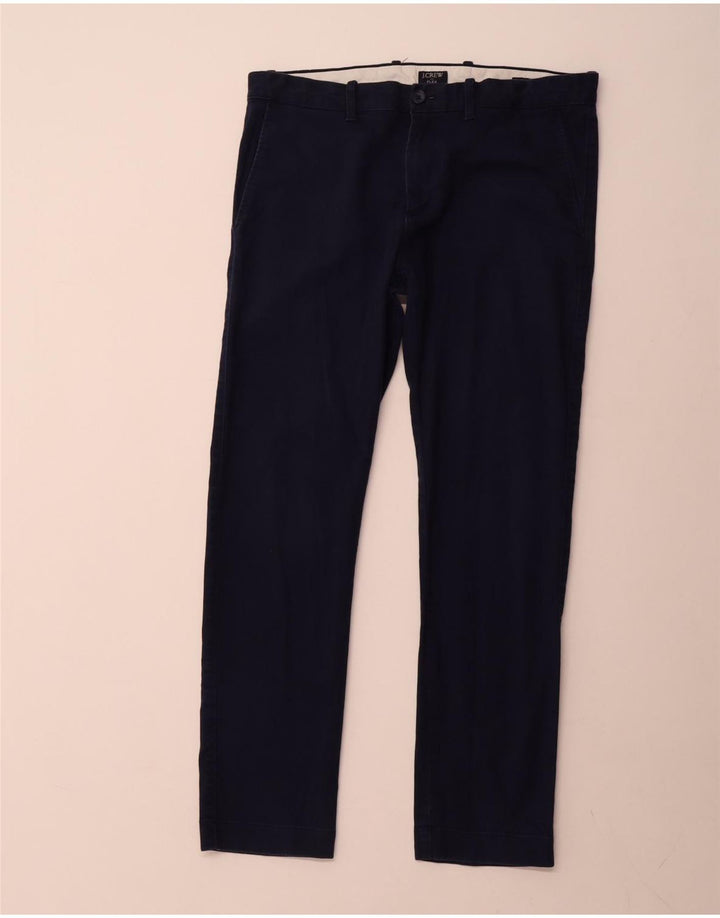 J. Crew Pantalon Chino Slim Fit Homme W32 L30 Bleu Marine Coton