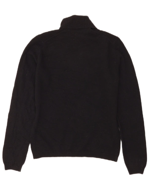 Benetton Pull col roulé pour femme UK 12 Noir moyen