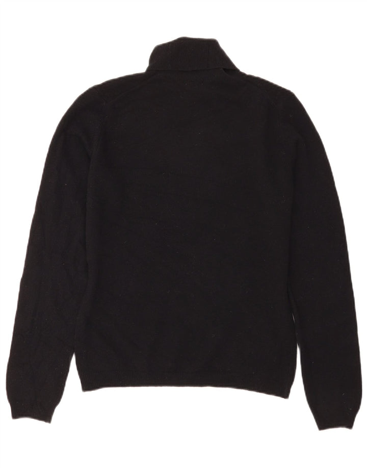Benetton Pull col roulé pour femme UK 12 Noir moyen