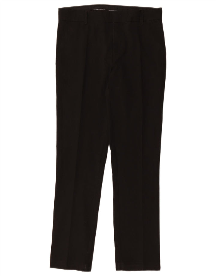 Marks & Spencer Pantalon de Costume Slim Garçon 12-13 Ans W28 L27 Noir Polyester
