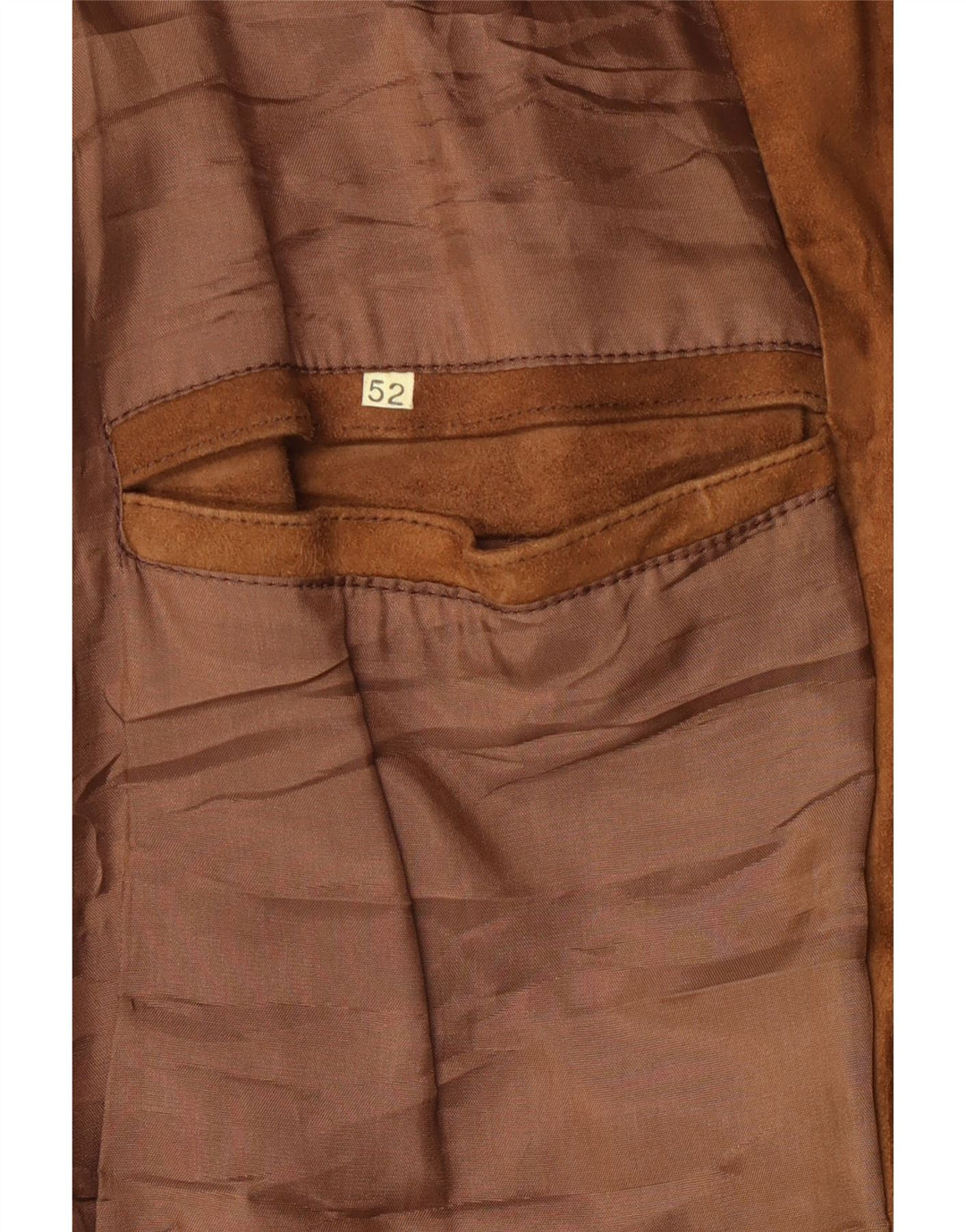 Veste Bomber En Daim Vintage Homme IT 52 XL Marron