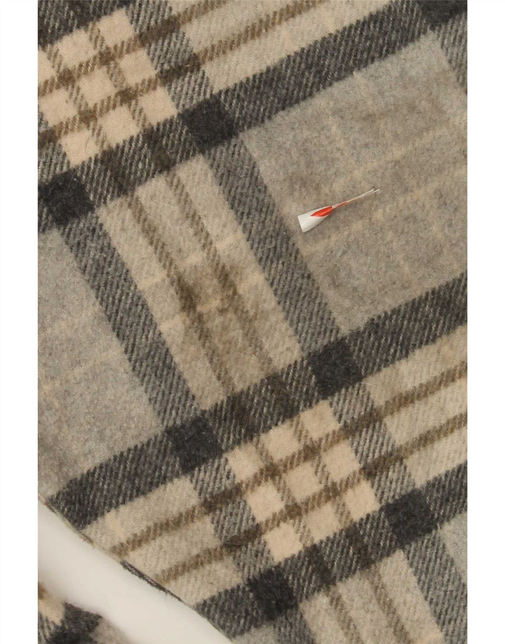 Zara Veste Shacket pour femme UK 14 Gris moyen à carreaux
