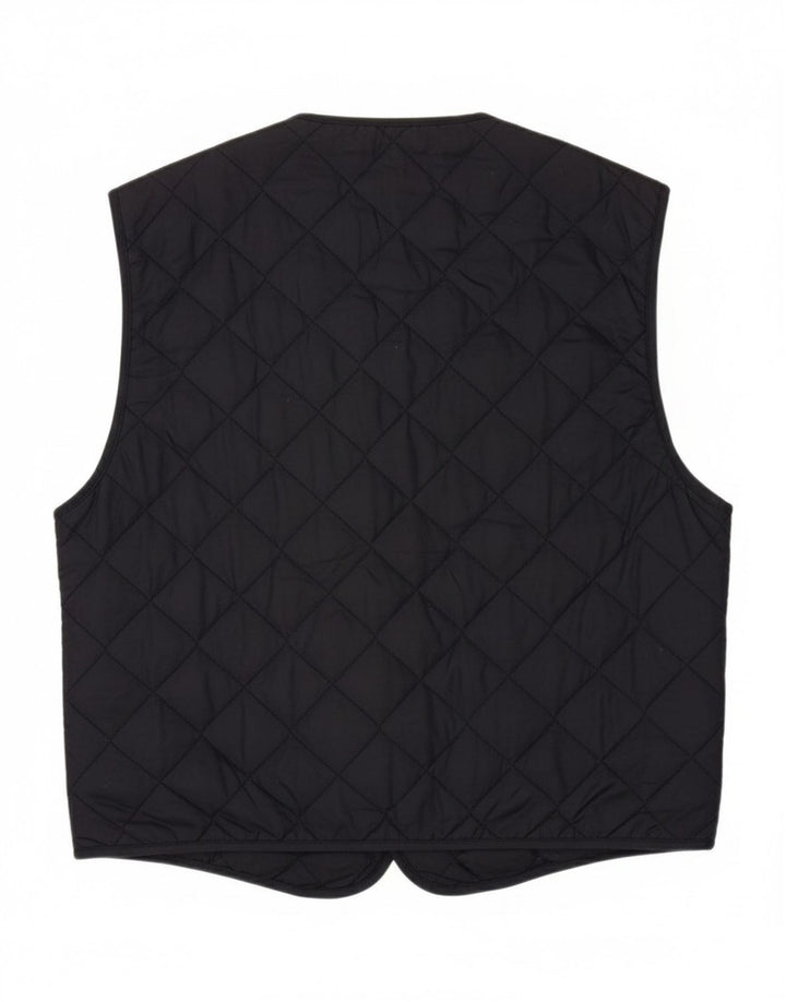 SPALDING Mens Quilted Waistcoat Medium Navy Blue