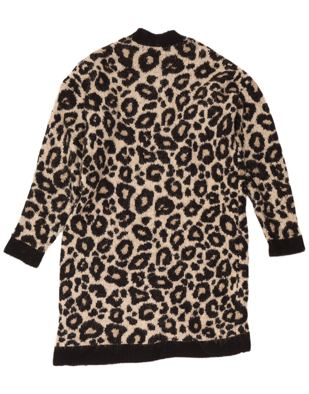 Superdry Cardigan long surdimensionné pour femme UK 10 Petit Noir