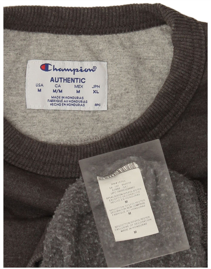 Champion Sweat-Shirt Homme Gris Moyen Moucheté Coton