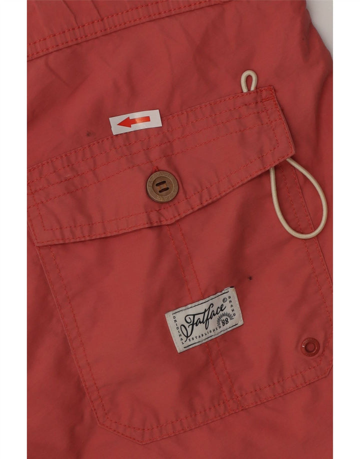 Fat Face Short de Bain Homme Petit Rouge Polyester