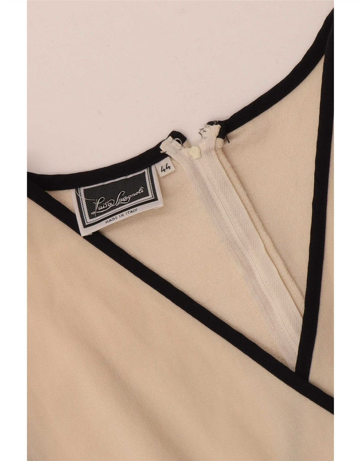 Luisa Spagnoli Robe fourreau sans manches pour femme IT 44 Noir moyen