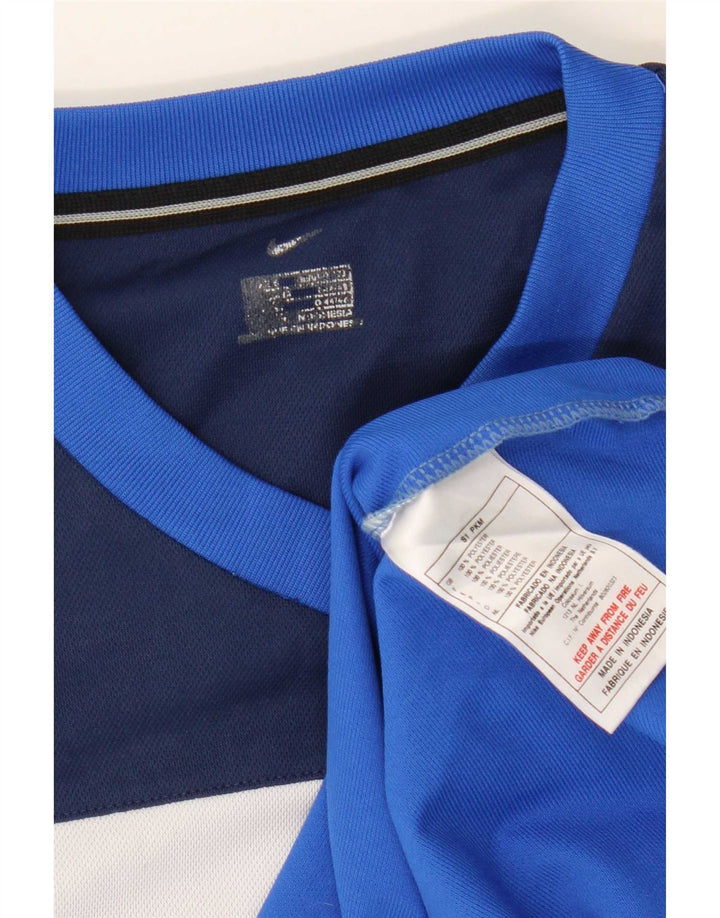 Nike T-shirt pour homme en polyester color block Petit Bleu