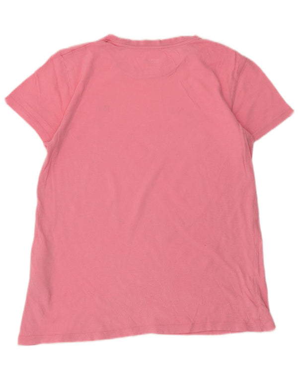 Levi's T-Shirt Femme UK 10 Petit Rose Coton