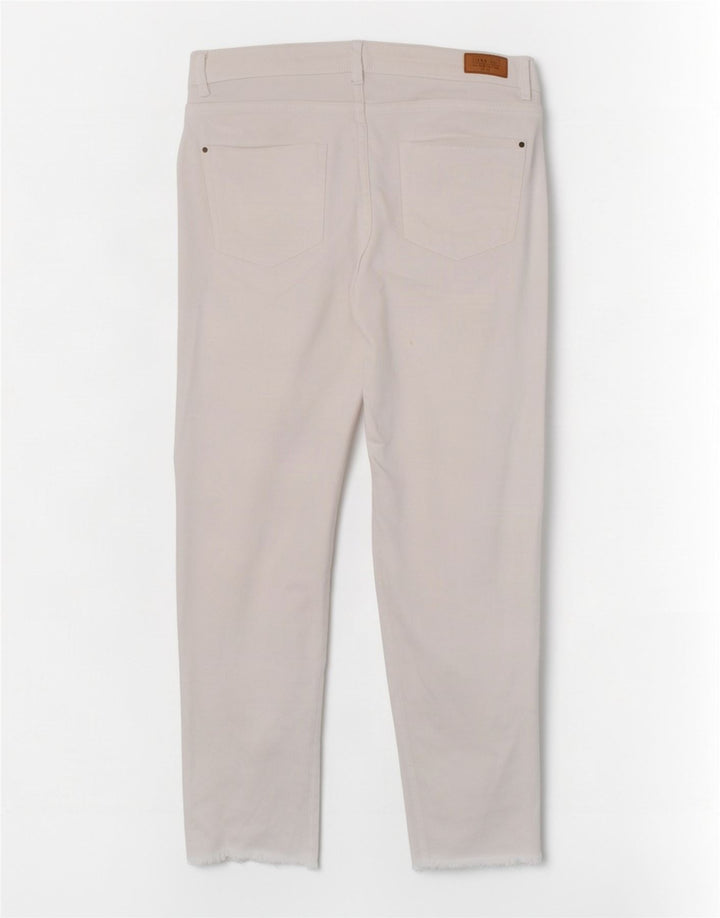 Zara Femme Trafaluc Jean Court EU 40 Moyen W30 L23 Blanc
