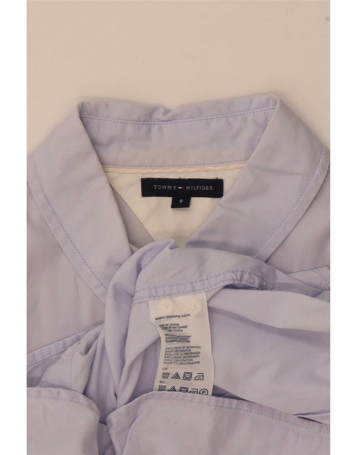 Tommy Hilfiger Chemise Femme US 8 Bleu Moyen Coton
