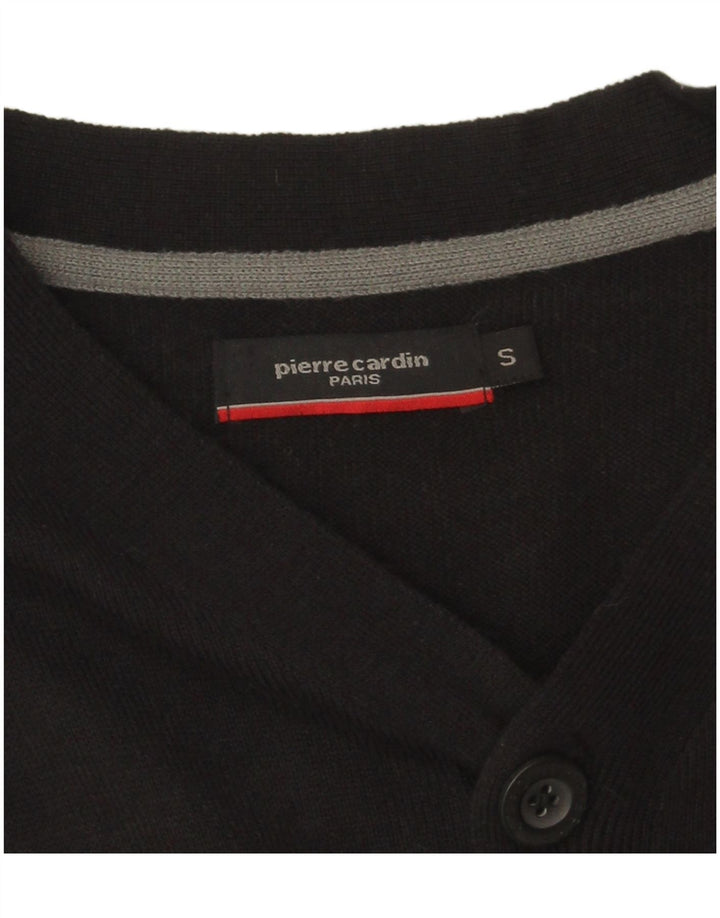 Pierre Cardin Pull Cardigan Homme Petit Acrylique Noir