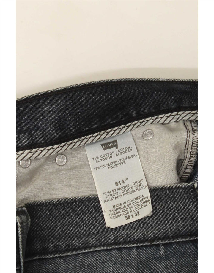 Levi's Jean Droit 514 Homme Bleu W36 L29 Coton