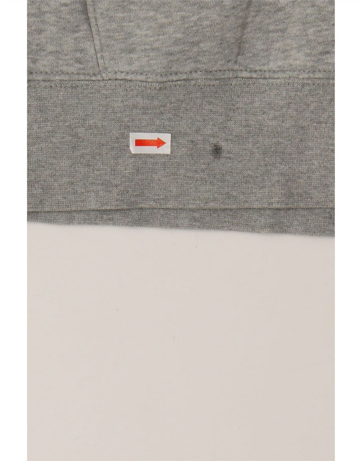 Nike Pull à capuche graphique en coton moucheté gris moyen pour homme
