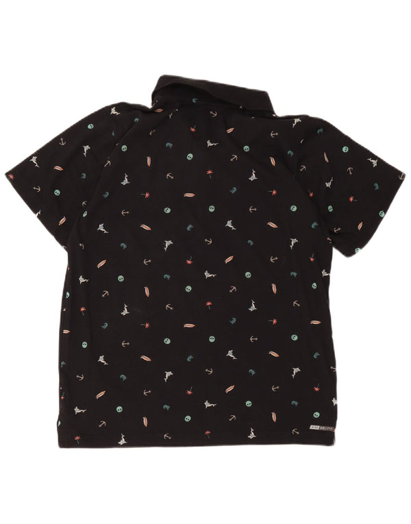 Hurley Polo Dri Fit à motif abstrait pour garçon 13-14 ans XL Noir