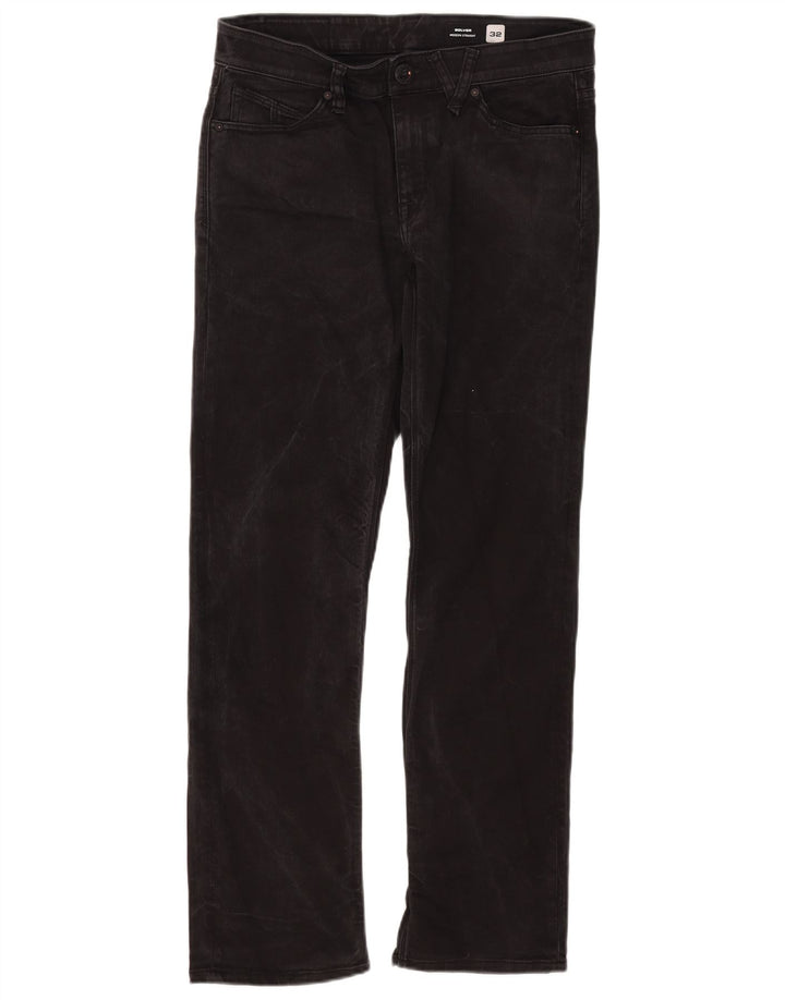 Volcom Jean droit Solver W32 L30 homme noir coton