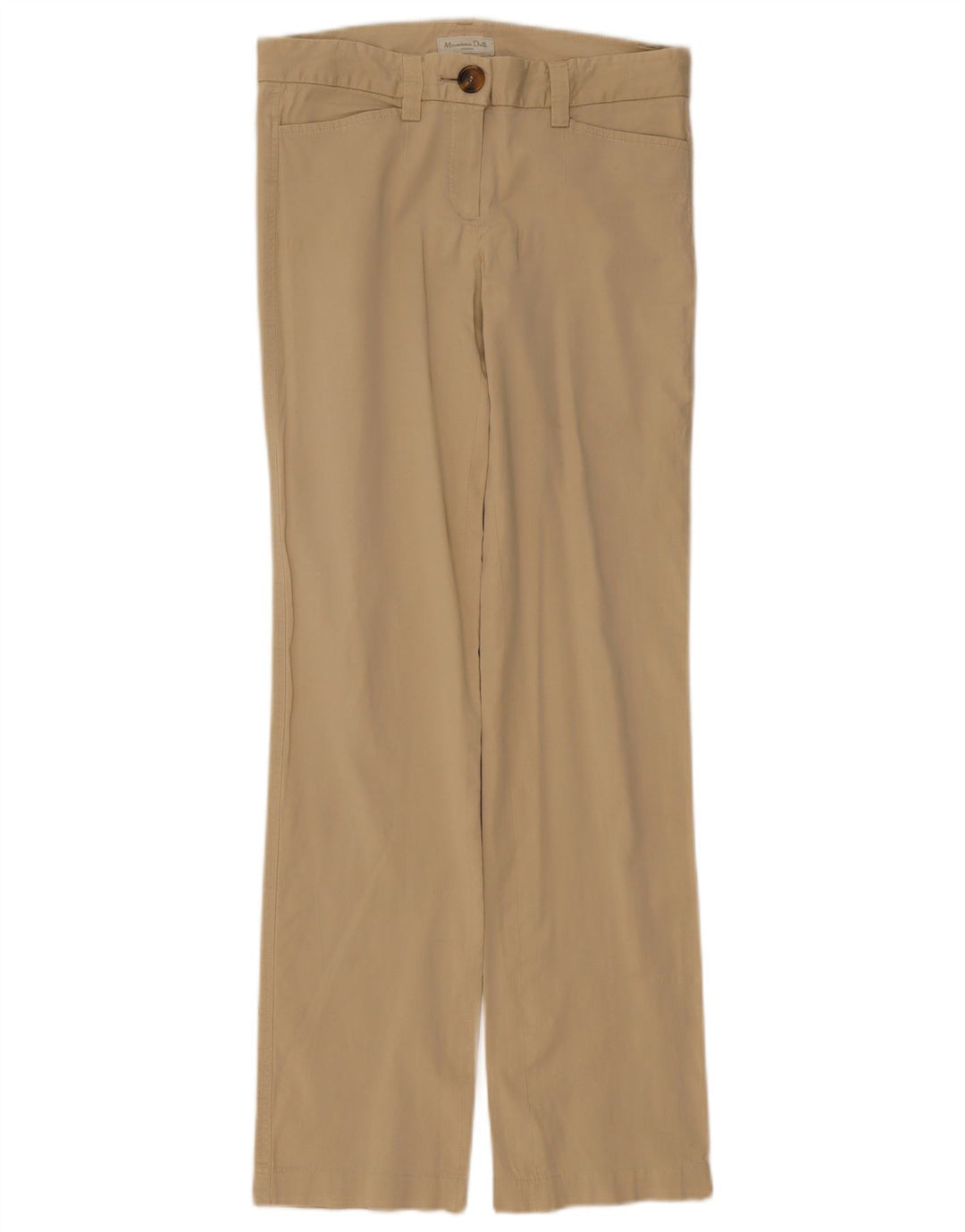 Massimo Dutti Pantalon décontracté droit pour femme W30 L32 Beige