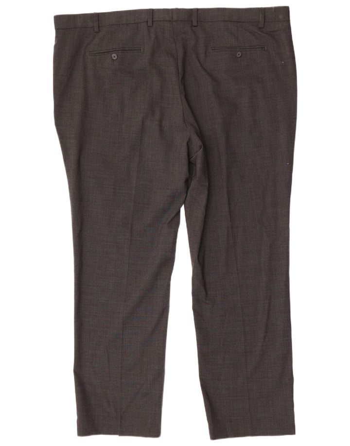 Marks & Spencer Pantalon de costume droit coupe droite pour homme W48 L31 Gris