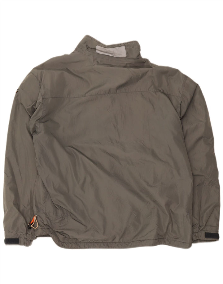 Napapijri Veste Bomber Homme UK 40 Large Gris Nylon