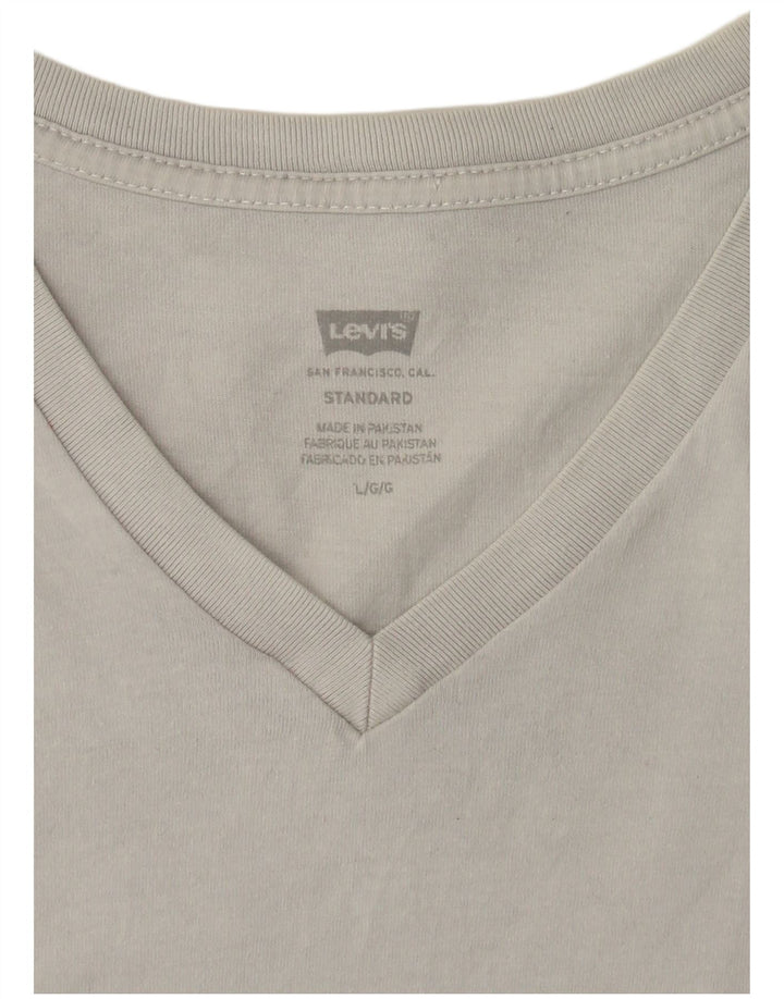LEVI'S T-Shirt Coupe Standard Homme Grand Gris