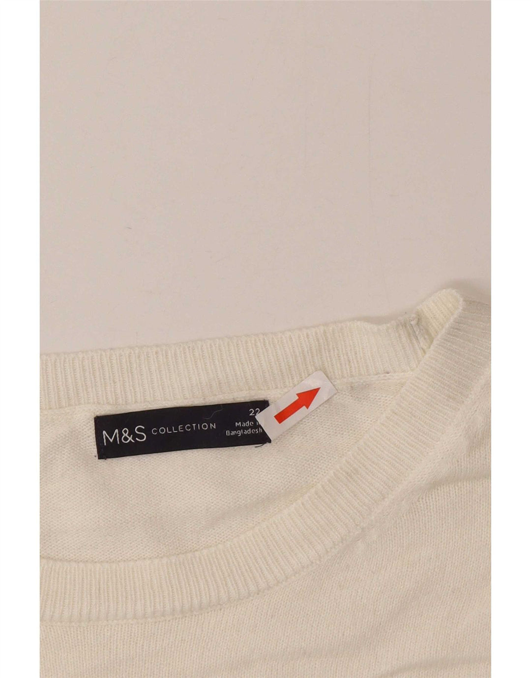 Marks & Spencer Pull ras du cou pour femme UK 22 2XL Multicolore
