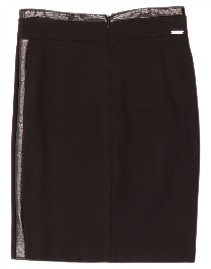 Guess Jupe Droite Femme Medium W28 Noir Viscose