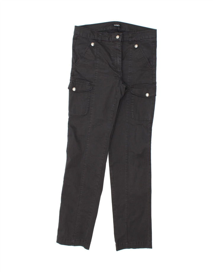 MAX & CO. Womens Slim Cargo Trousers UK 14 Medium W30 L32  Black Cotton Vintage Max & Co. and Second-Hand Max & Co. from Messina Hembry 