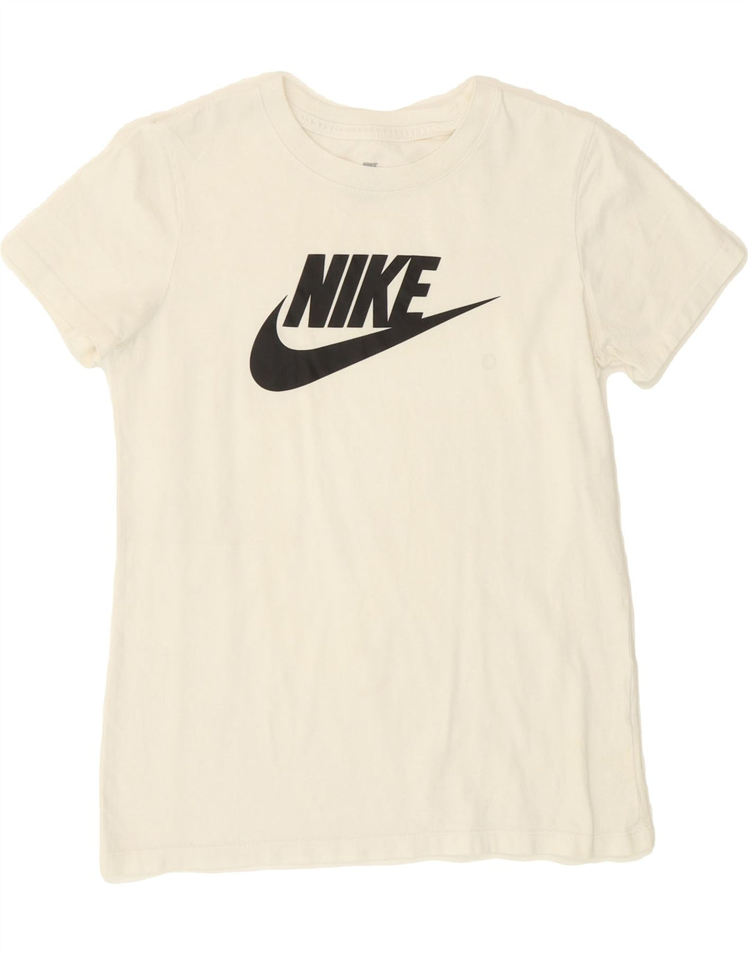 NIKE Womens Graphic T-Shirt Top UK 10 Small White Vintage Nike and Second-Hand Nike from Messina Hembry 