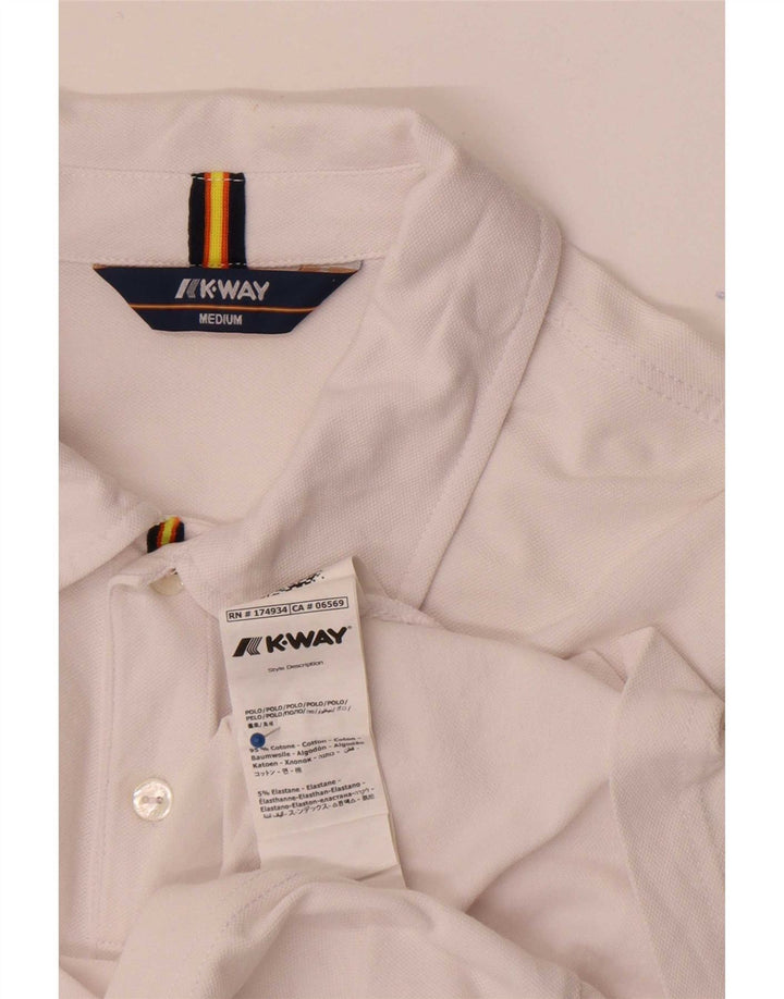 K-Way Polo Homme Coton Blanc Moyen