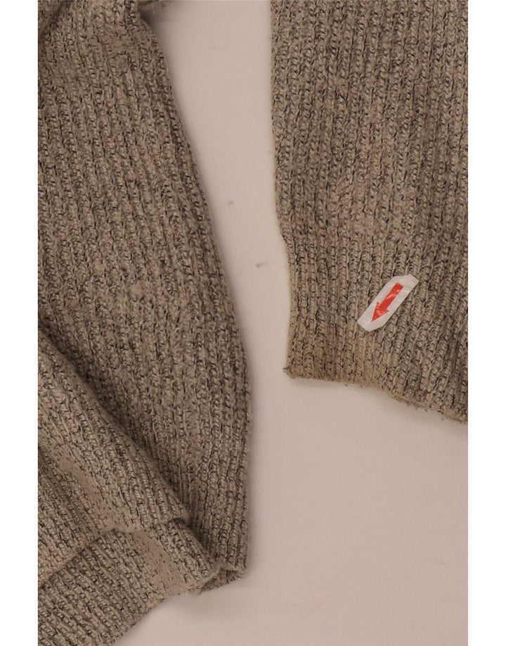Marks & Spencer Pull à col rond pour homme en polyamide moucheté gris moyen