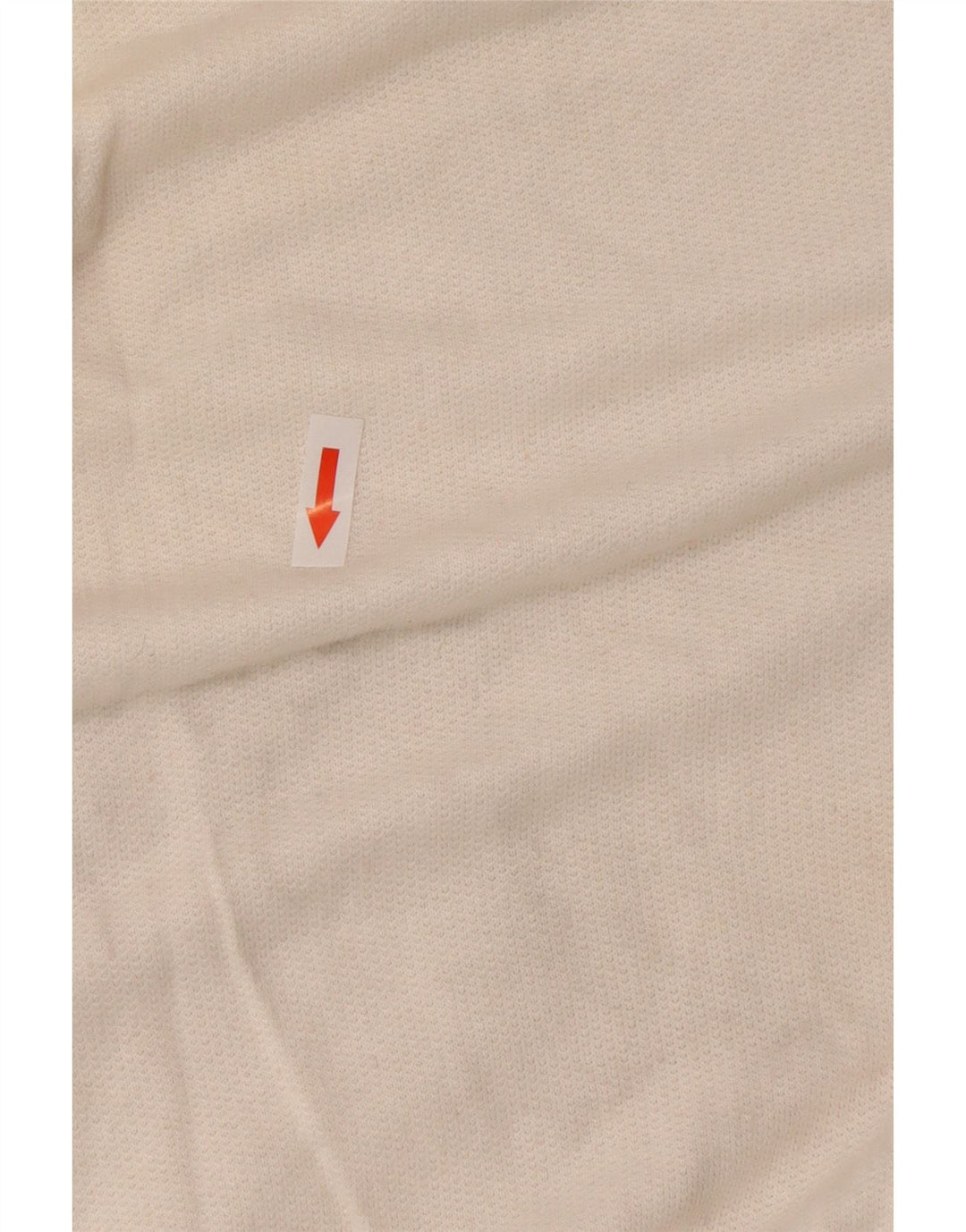 vintage Femme Bouton Cou Sweatshirt Jumper IT 44 Medium White Colourblock
