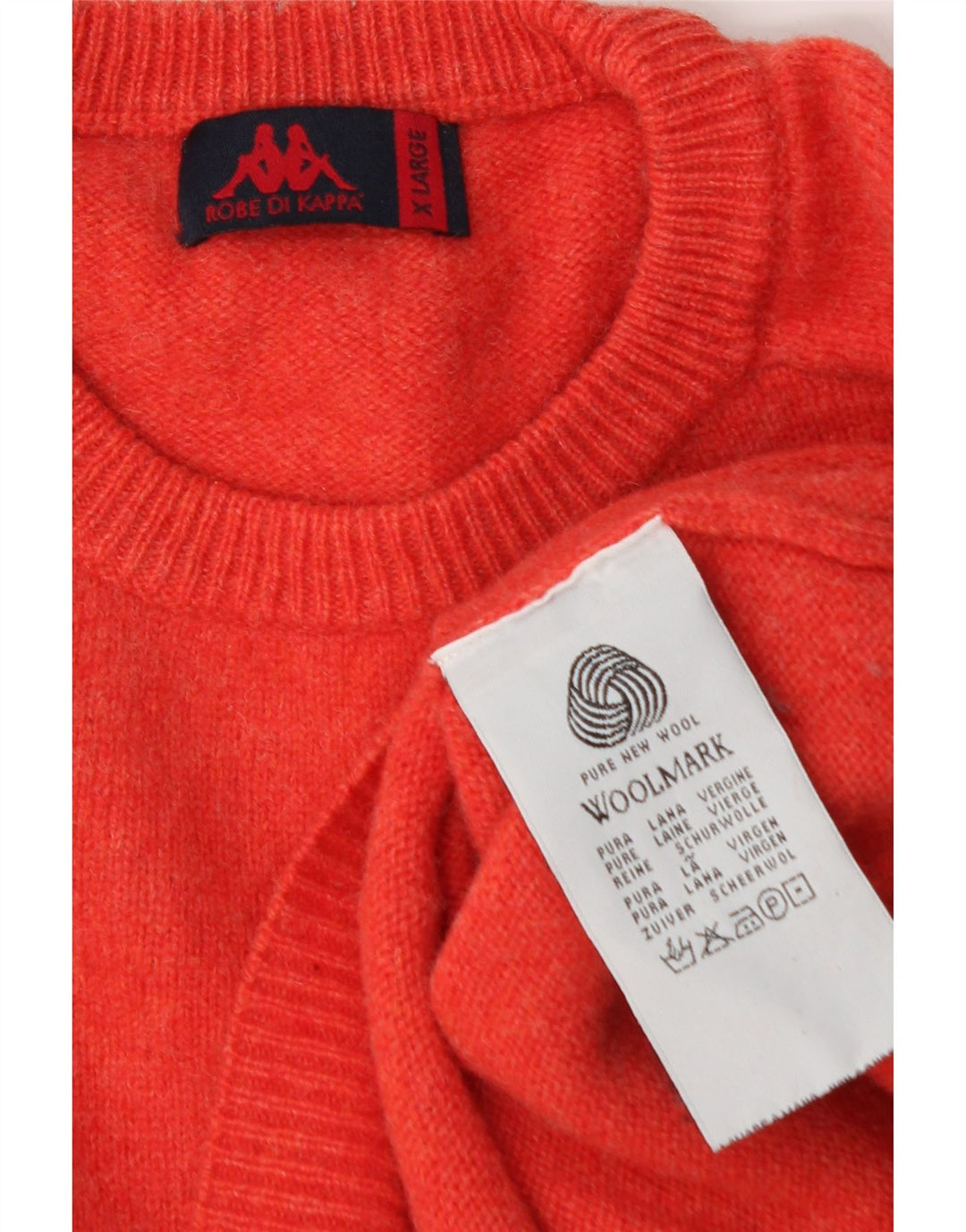 Kappa Pull col rond homme XL laine rouge