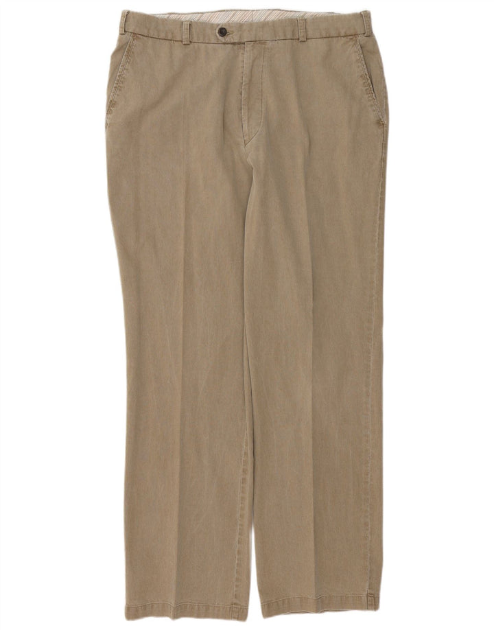 DOUGLAS Pantalon Droit Homme Velours Côtelé W38 L31 Coton Beige