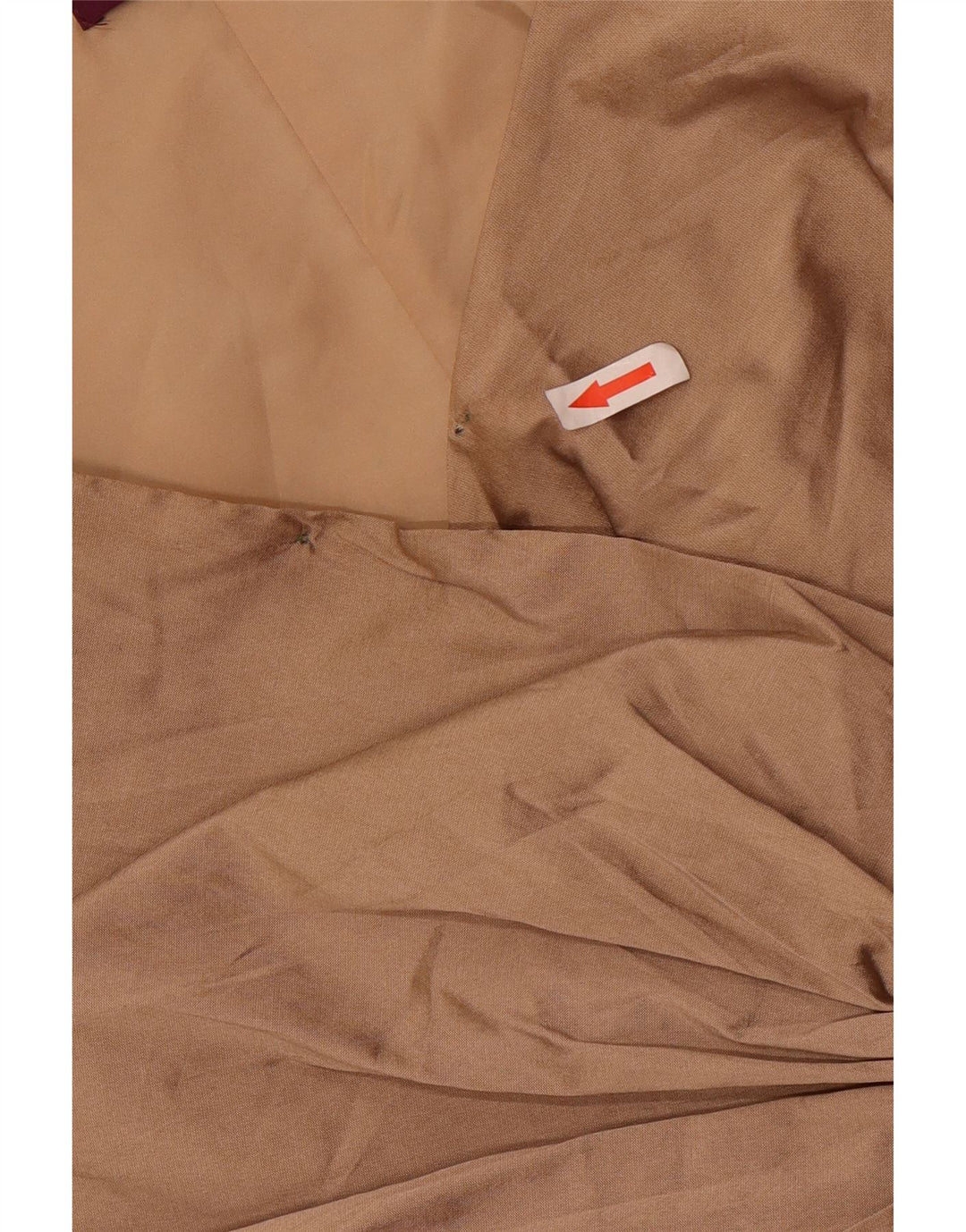Debut Robe fourreau sans manches à volants sur le devant pour femme UK 18 XL Marron Polyester