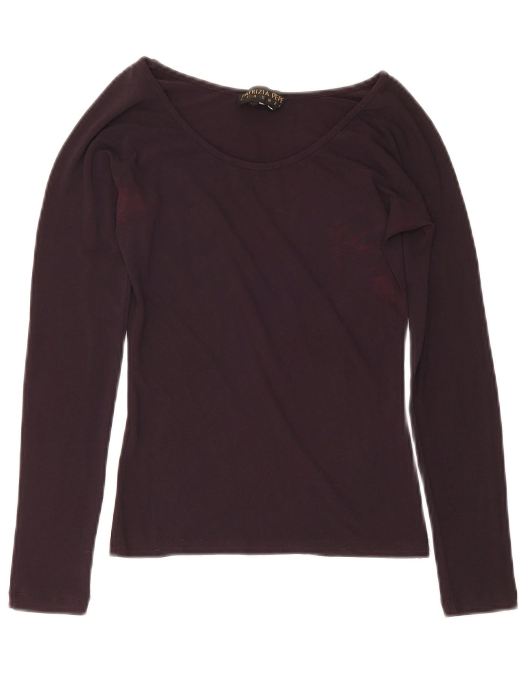 Patrizia Pepe Haut à manches longues pour femme US 6 Medium Bordeaux