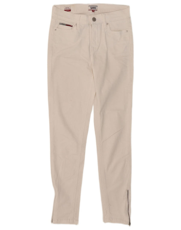 Tommy Hilfiger Jean skinny Nora taille moyenne W26 L26 pour femme en coton blanc