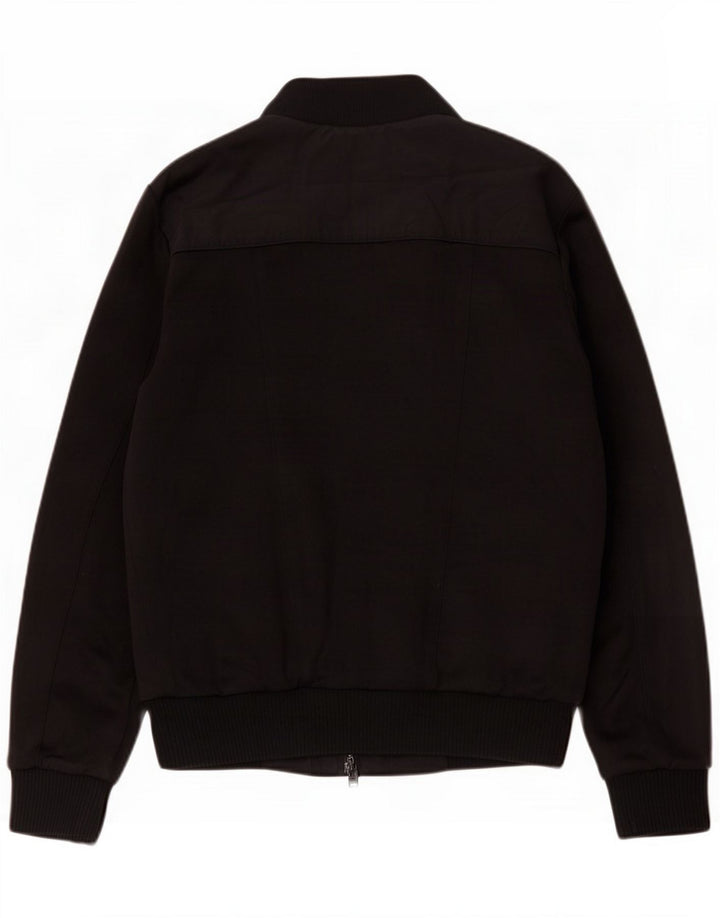Zara Veste Bomber Homme UK 40 Large Noir Polyester