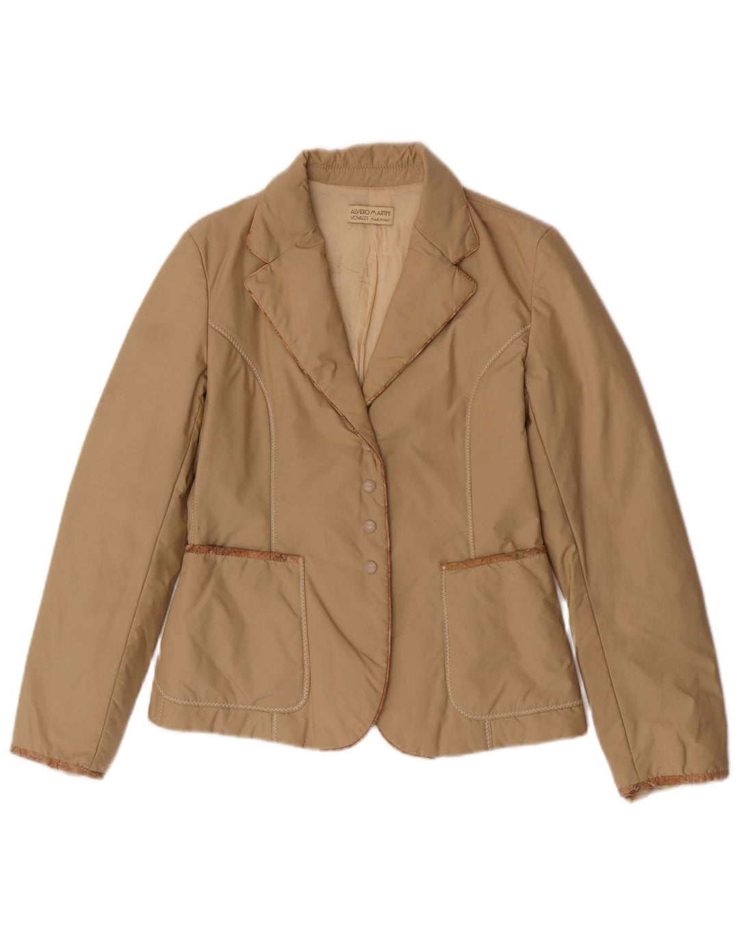 ALVIERO MARTINI Veste blazer à 4 boutons Voyages pour femme IT 42 Beige moyen