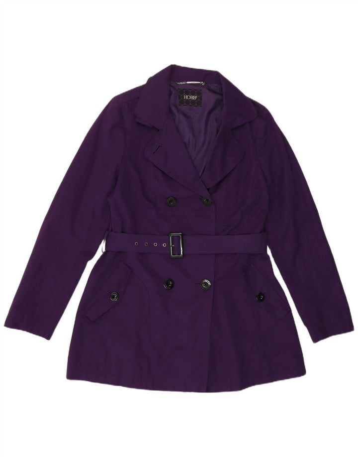 Hobbs Trench-Coat Femme UK 12 Violet Moyen Polyester