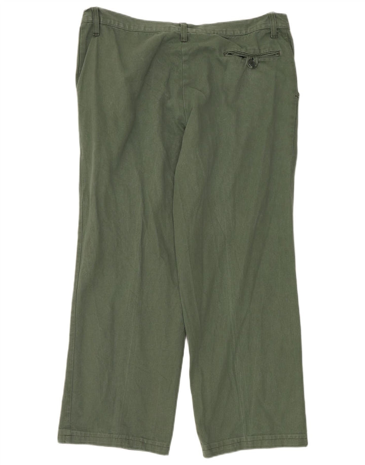 VINTAGE Pantalon Chino Droit Homme W38 L30 Vert