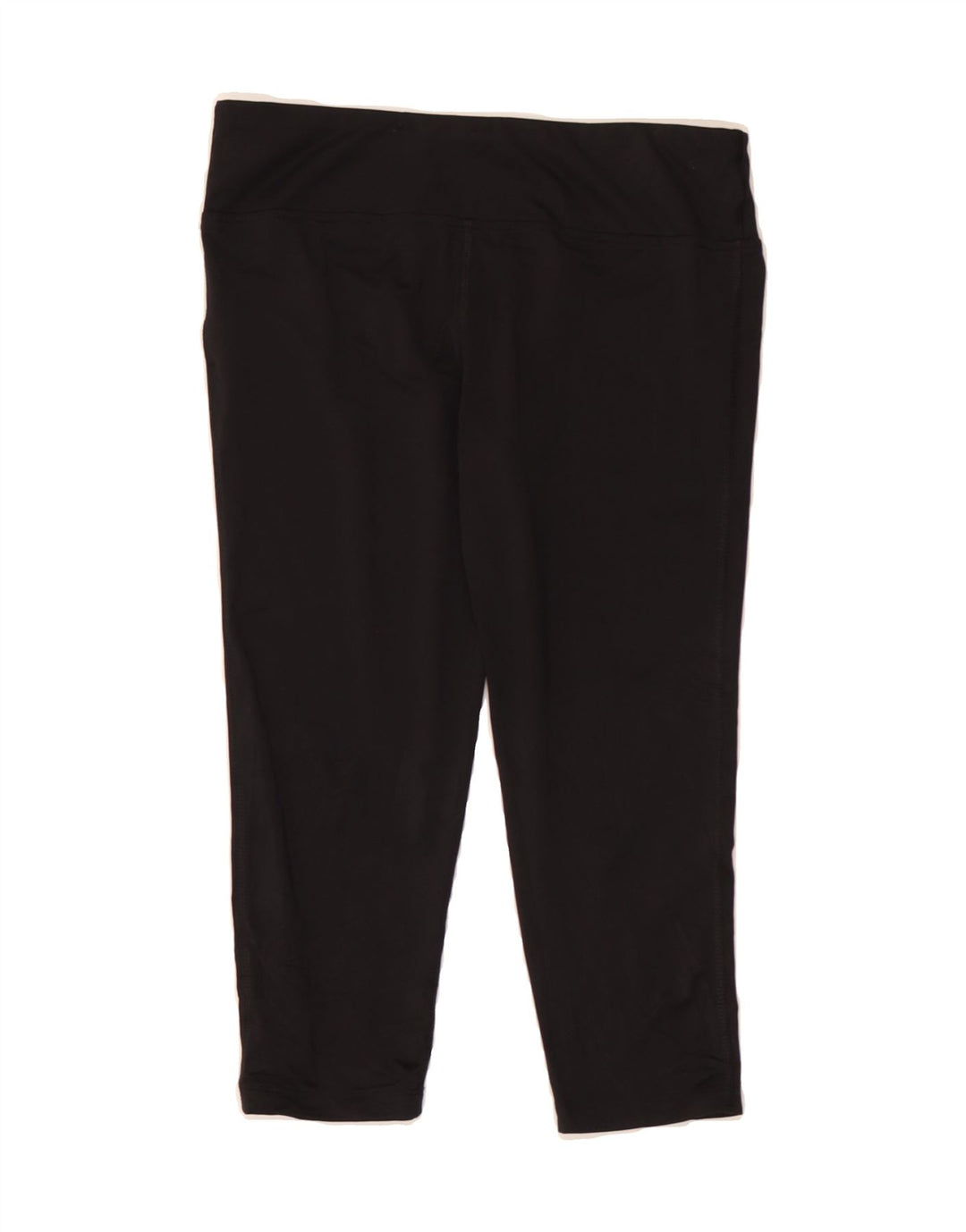 REEBOK Womens Capri Leggings UK 12/14 Medium  Black Polyester Vintage Reebok and Second-Hand Reebok from Messina Hembry 