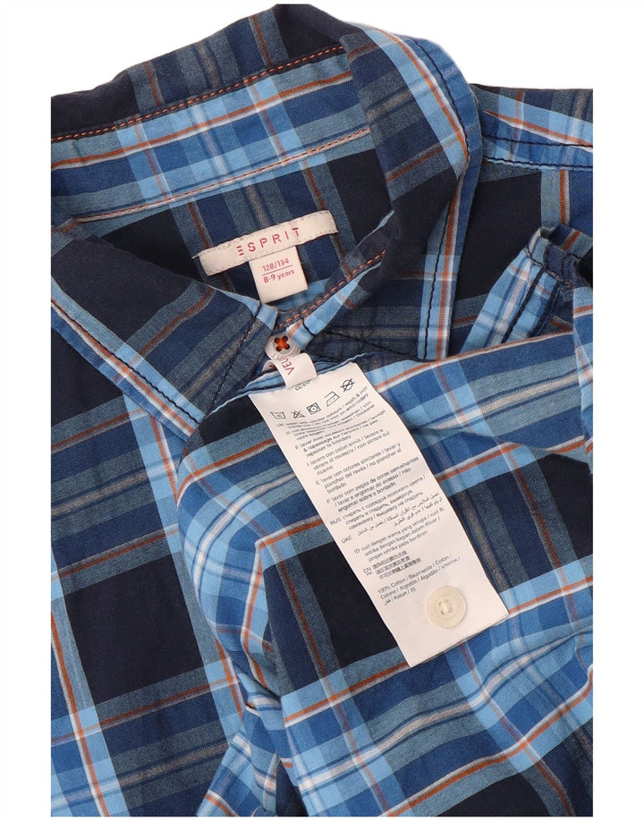 Esprit Chemise Garçon 8-9 ans Bleu Carreaux Coton