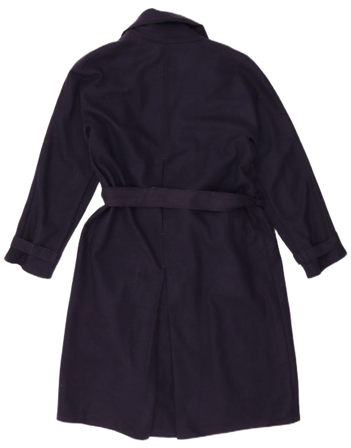 VINTAGE Manteau Femme UK 16 Grand Bleu Marine