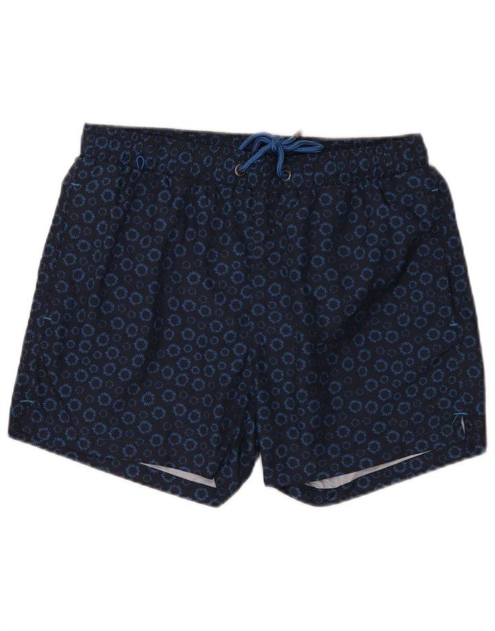 Gutteridge Short de Bain Homme Bleu Marine Moyen Floral Polyester